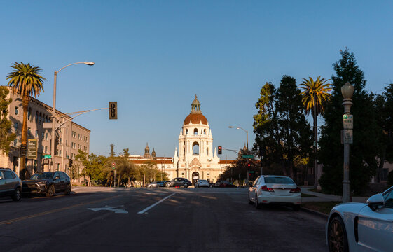 Pasadena City Hall at Sunset 