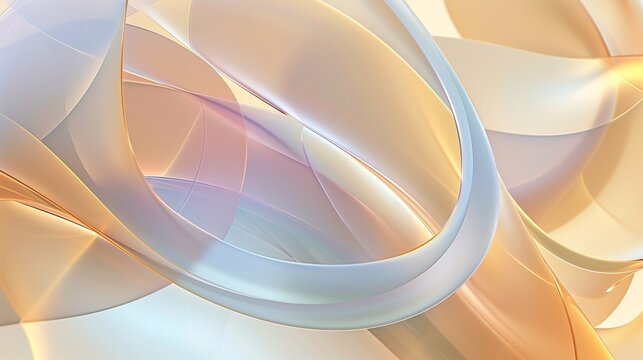 Abstract background with layered translucent shapes in pastel tones