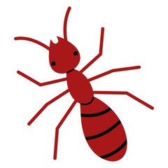 Red ant, PNG illustration.