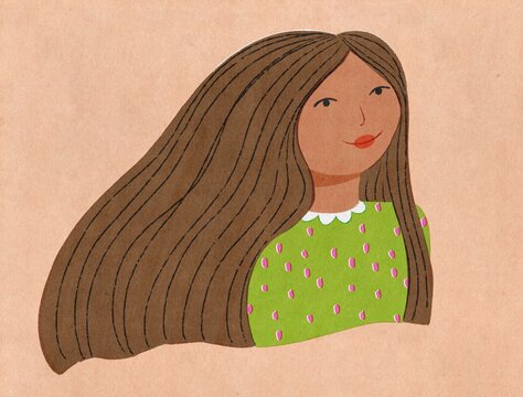 Happy black woman portrait