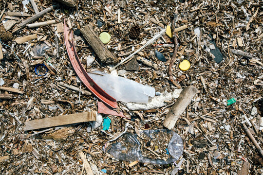 Microplastic at the beach