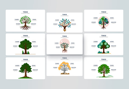 Tree Infographic Presentation Layout