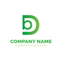 Obraz premium Letter DB logo design, vector logo design 