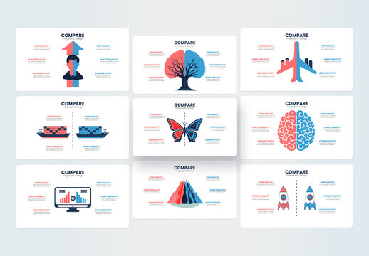 Data Compare Infographic Template Layout