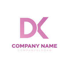 Letter DK logo design, vector logo design 
