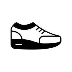 sneakers icon. black fill icon