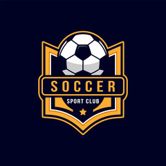 soccer logo badge template