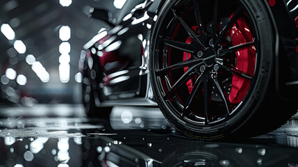 Precision in Motion: Realistic Muscle Car Wheel Perspectives