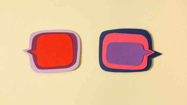 colorful conversation concept