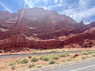 red rock canyon mountains in grand canyon state country