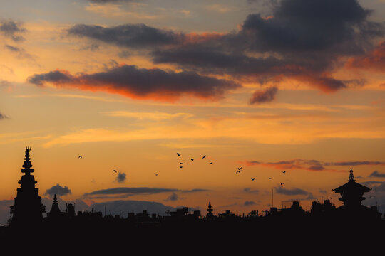 Sunset Over Bhaktapur City