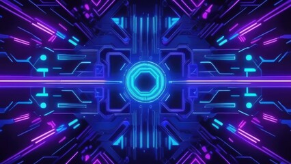 An eye-catching, futuristic background featuring vivid purple and blue hues. The bright colors and sci-fi aesthetic make it perfect for tech designs, digital art, and innovative visual projects.