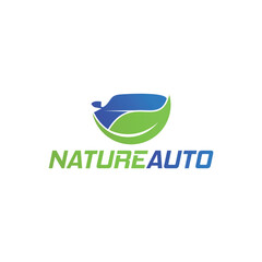 Nature Car Logo symbol vector template