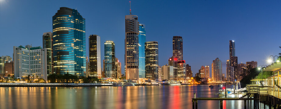 Brisbane City CBD Skyline Queensland 