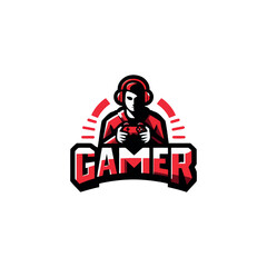 gaming mascot logo design free vector,