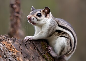 Image of Flying Squirrels in white background.