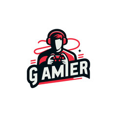 gaming mascot logo design free vector,