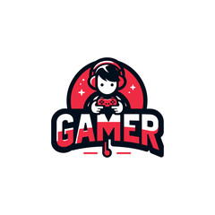 gaming mascot logo design free vector,