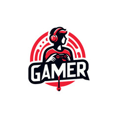 Naklejka premium gaming mascot logo design free vector,