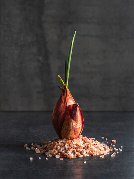 shallot and sea salt