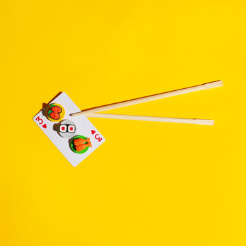 Playing with chopsticks