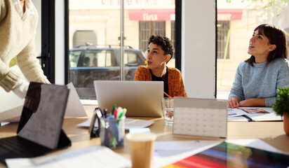 Engaged Team Members in business office