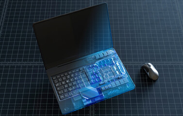 laptop cross section