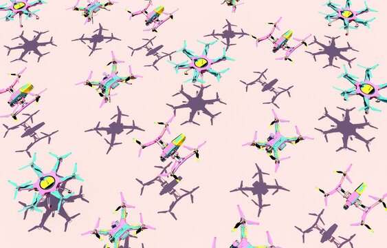 flock of drones