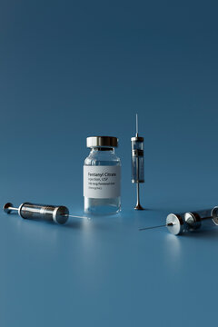 Fentanyl Citrate Injection Vial with Syringes