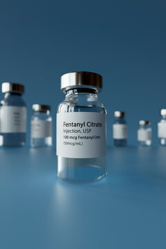 Array of Fentanyl Citrate Injection Vials