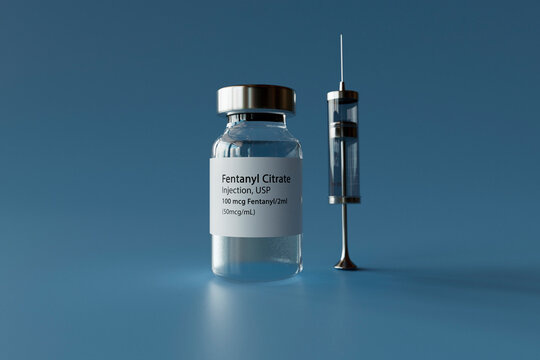 Fentanyl Citrate Injection Vial and Syringe