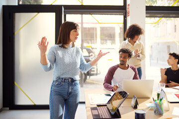 Engaging Presentation at a Collaborative office
