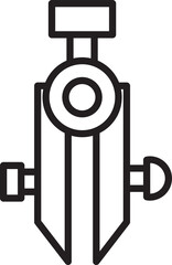 Compass Divider Line Icon
