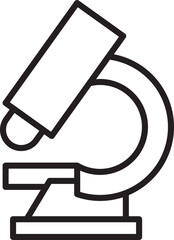 Microscope Line Icon