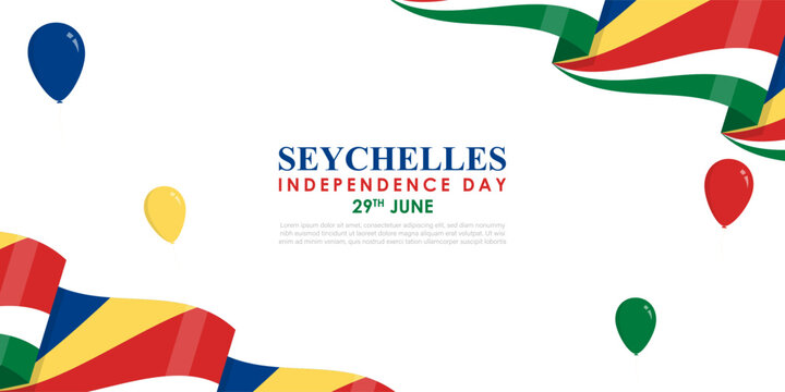 Vector illustration of Seychelles Independence Day social media feed template - Powered by Adobe