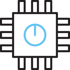 Microchip Line Icon
