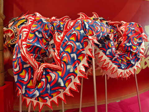 Traditional Chinese dragon dance props