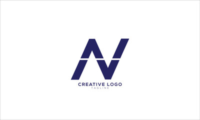 AV ANV AVN N Abstract initial monogram letter alphabet logo design