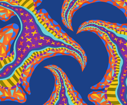 Abstract Colorful Fractal Artwork