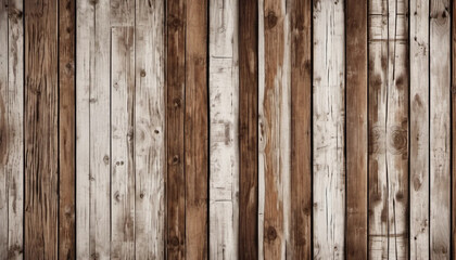Brown and white wood texture background, ai