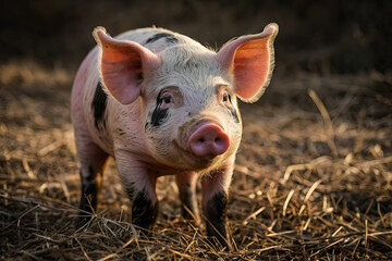 One happy pig living the dream