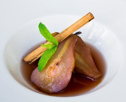 Poached pears