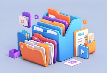 Navigate your files with fun: Cartoon file manager at your service!