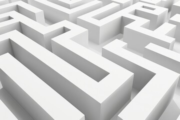 3D rendering of a maze.