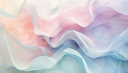 Abstract pastel colored waves.
