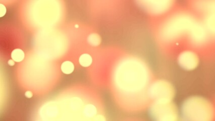 Abstract bokeh background. Gold, golden animation. - Powered by Adobe