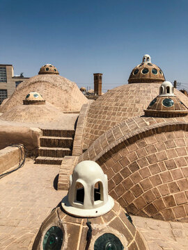 Domes and Windcatchers of an Iranian Skyline in Kashan