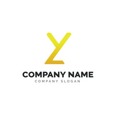 Obraz premium Letter LY logo design, vector logo design 