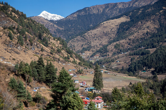 Beautiful Sherpa village of Junbesi in Solukhumbu, Nepal.