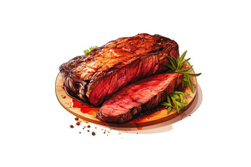 Obraz premium I Love Steak (PNG 10800x7200)